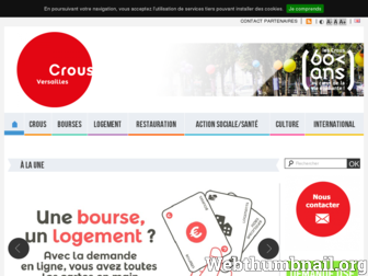 crous-versailles.fr website preview