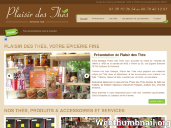 plaisir-des-thes.fr website preview