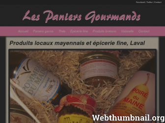 lespaniersgourmands.com website preview