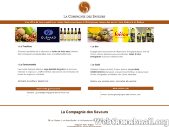 compagnie-des-saveurs.com website preview