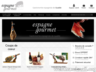 espagne-gourmet.com website preview