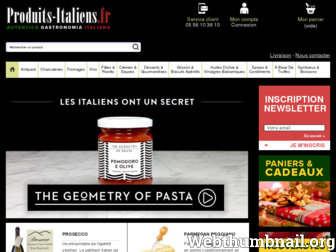 produits-italiens.fr website preview