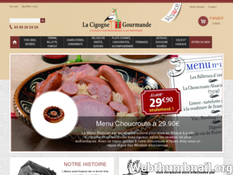 cigognegourmande.fr website preview