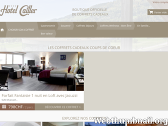 hotel-cailler.secretbox.fr website preview