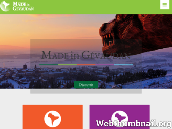 madeingevaudan.com website preview