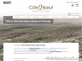 cote2boeuf.fr website preview