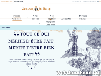 maison.comtessedubarry.com website preview