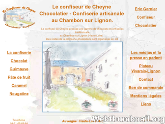 le-confiseur-de-cheyne.com website preview