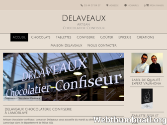 delaveaux-chocolatier-confiseur.fr website preview