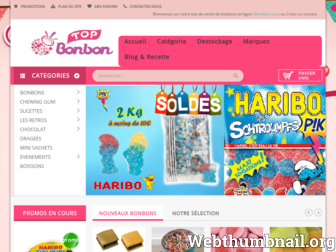 top-bonbon.com website preview