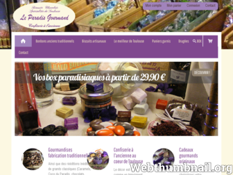 leparadisgourmand.fr website preview