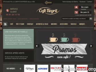 cafenegril.fr website preview