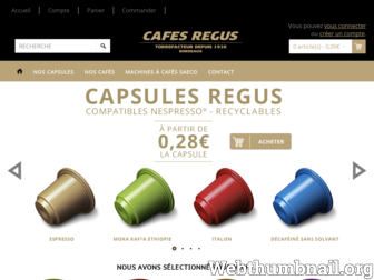 cafesregus.fr website preview
