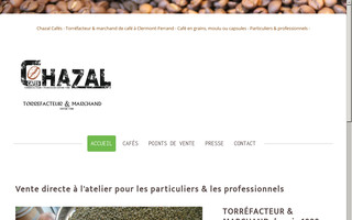 chazalcafes.fr website preview