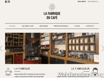 lafabriqueducafe.fr website preview