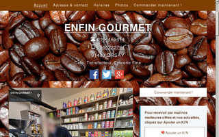 enfingourmet.fr website preview