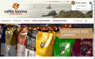 cafes-savina.fr website preview