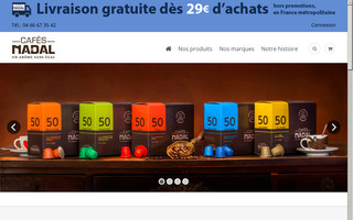 cafesnadal.fr website preview