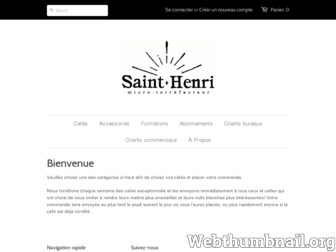 cafe-saint-henri.myshopify.com website preview