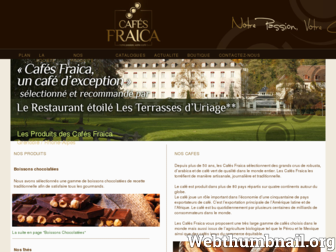 cafes-fraica.fr website preview