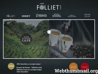 cafes-folliet.com website preview