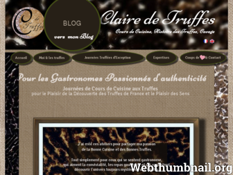 clairedetruffes.com website preview