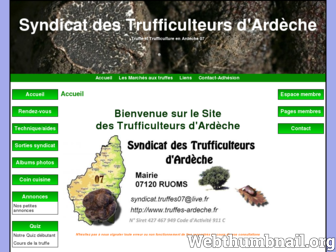 truffes-ardeche.fr website preview