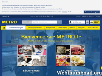 shop.metro.fr website preview
