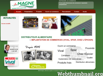 magne-distribution.fr website preview
