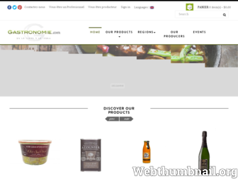 gastronomie.com website preview