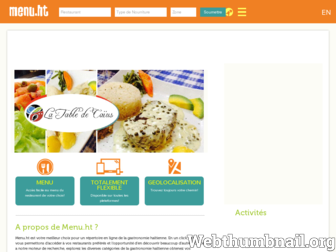menu.ht website preview