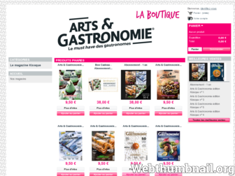 boutique.arts-et-gastronomie.com website preview