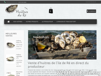 huitres-iledere.com website preview