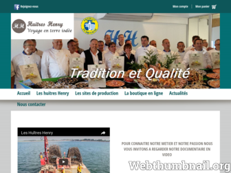 huitres-henry.com website preview