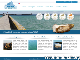 huitres-tatihou.fr website preview