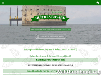 huitre-boyard.com website preview