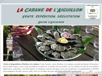 lacabanedelaiguillon.com website preview