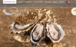 huitres-pleiade-poget.com website preview