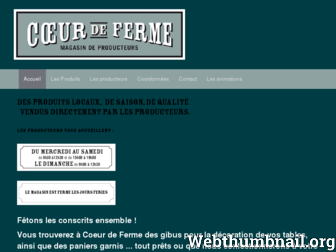 coeurdeferme.com website preview