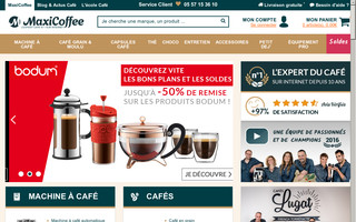 maxicoffee.com website preview