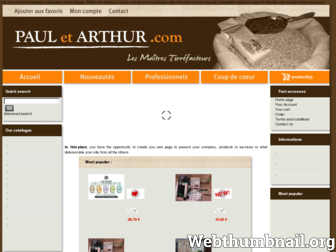 paul-et-arthur.com website preview