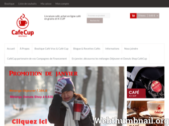 cafecup.ca website preview