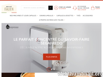 moncafeitalien.fr website preview