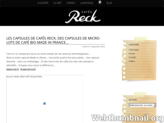 blog.reck.fr website preview