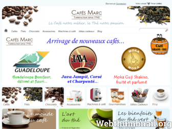 cafes-marc.fr website preview