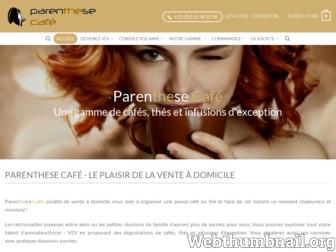 parenthesecafe.fr website preview