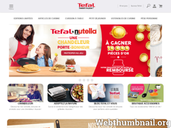 tefal.fr website preview