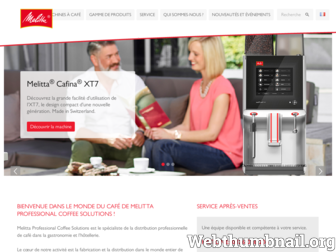 melitta-professional.fr website preview