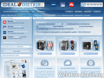idealdistrib.fr website preview