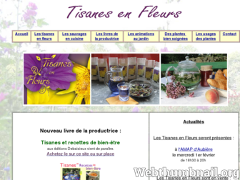 tisanes.en.fleurs.free.fr website preview